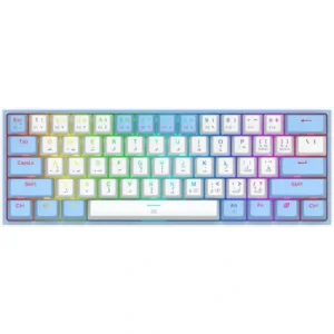 کیبورد گیمینگ ردراگون مدل K617 FIZZ، سوییچ مکانیکال قرمز ، نورپردازی RGB